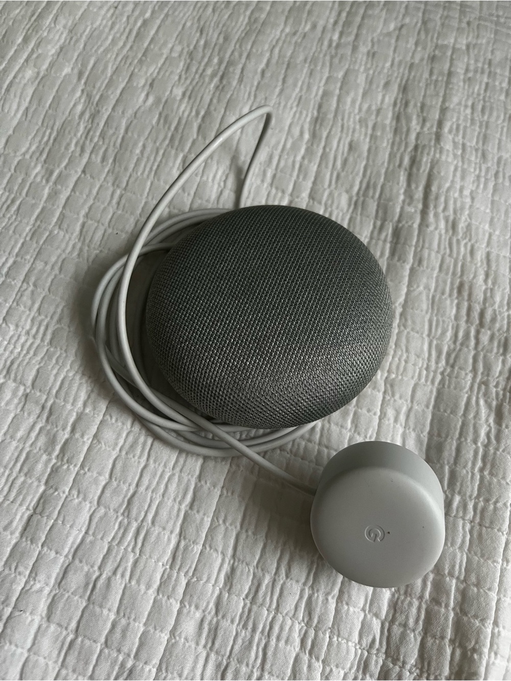 Google Home Smart Speaker - Grey & White (Model H0A)